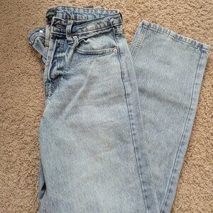 Wild Fable High Rise Straight EasyRidge Light - Size 4